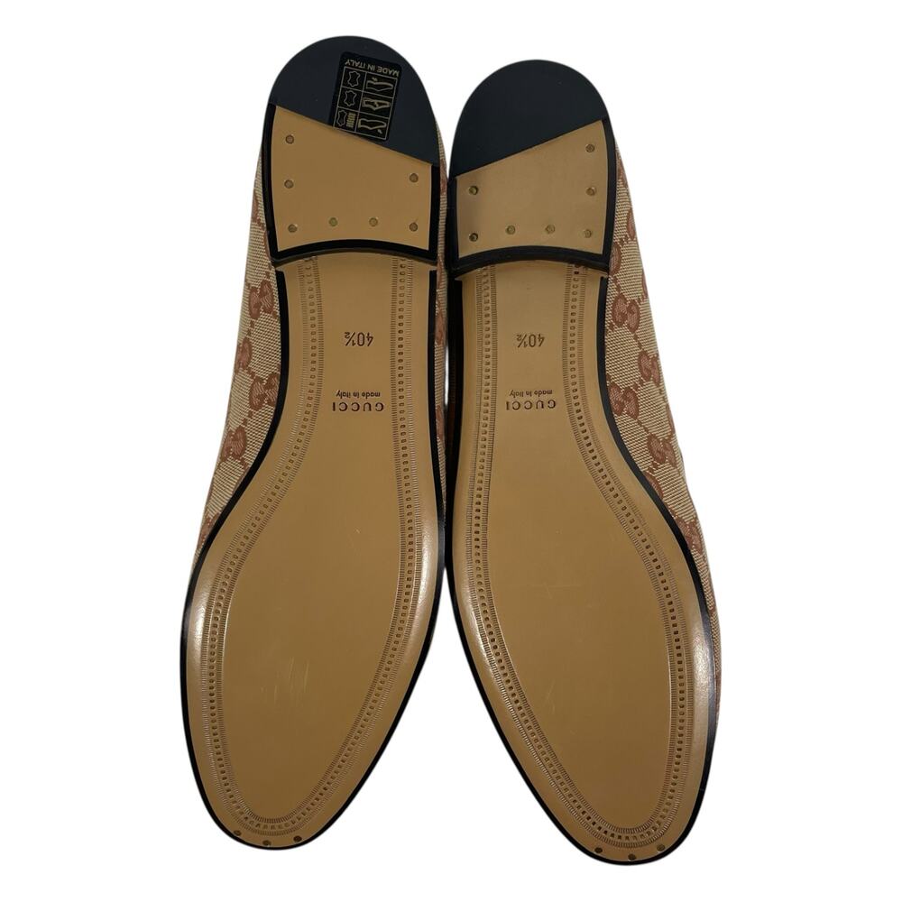 Gucci Jordaan GG Monogram Horsebit Loafer Ruggine Rust Size 40.5 - Picture 10 of 14